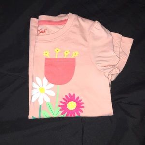 Peach Flower Cozy Peplum Top - Cat & Jack